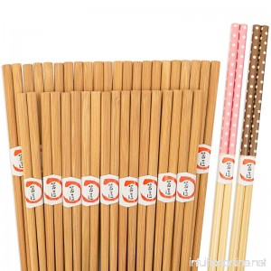 Reusable 20 Pairs 9 inches Chopsticks and 2 Pairs 13 inches Bamboo Cooking Chopsticks - B07458T12X